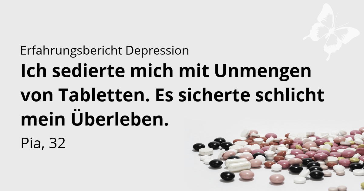 Depression Erfahrungsbericht Tabletten und Medikamente
